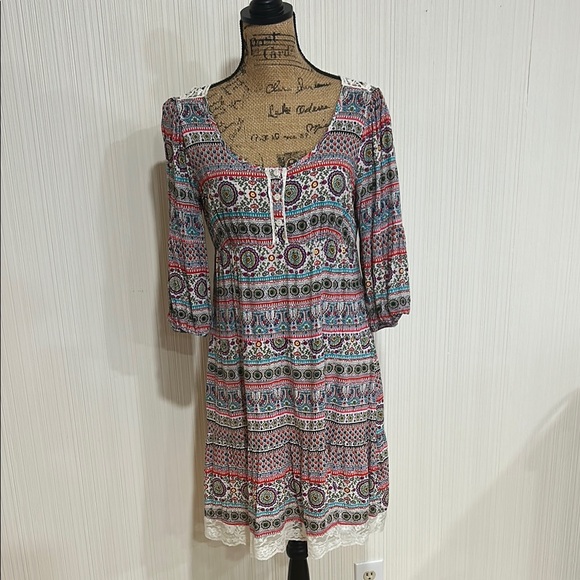Bohemian Multicolor Dress - Picture 1 of 8